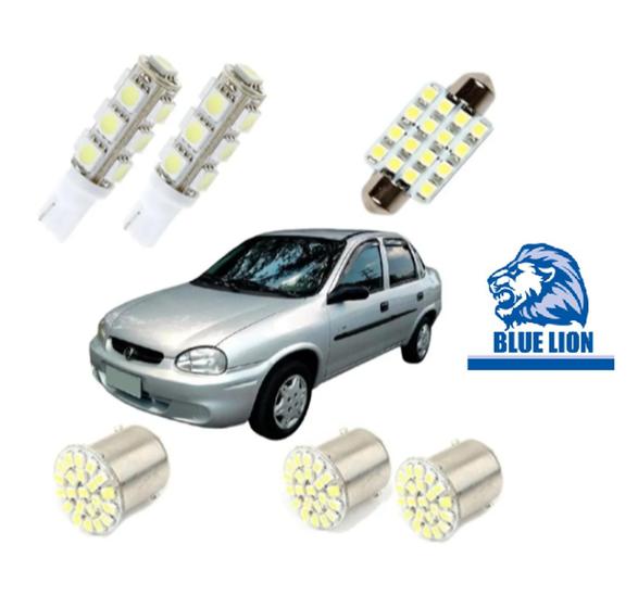 Imagem de Kit Lâmpada Led Corsa Classic Sedan Hatch Wind 2000 2001