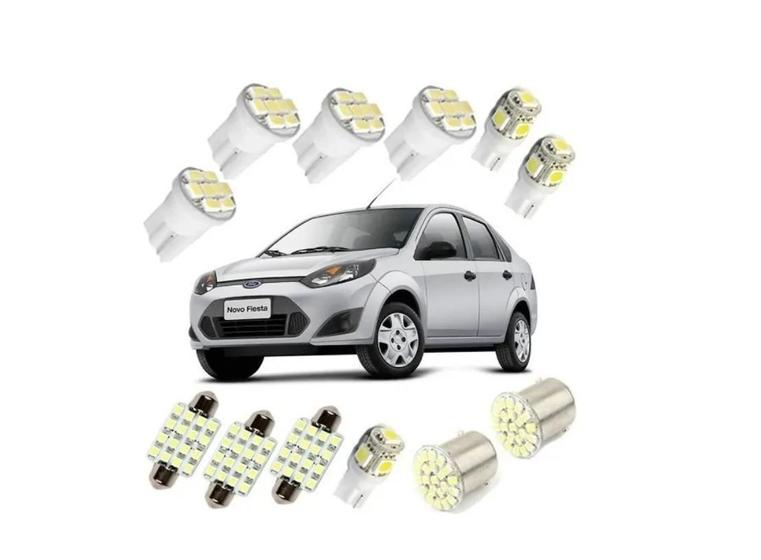 Imagem de Kit Lâmpada Led Ford Fiesta 2008 2009 2010 2011 2012 2013