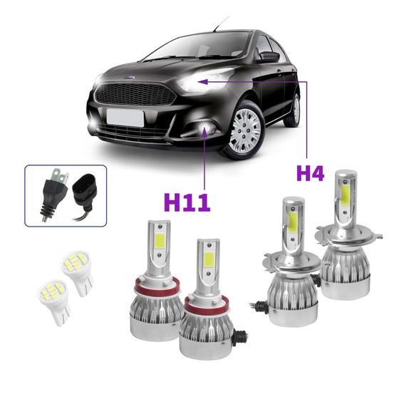 Imagem de Kit Lampada Led Ford k 2015 a 2020 (H4/H11) T10 20000 LM