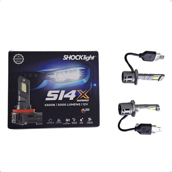 Imagem de Kit Lâmpada Led Nano S14X H1 6500k 5000LM 12V ShockLight