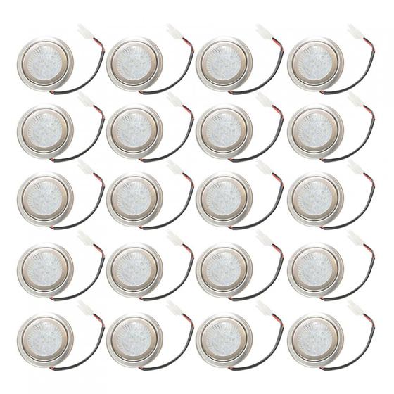 Imagem de Kit LAmpada Led Redonda para Coifa Plug Branco - 20 peAas