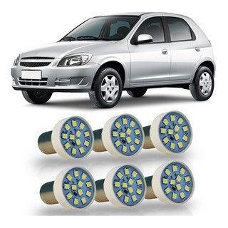 Imagem de Kit Lâmpada Led SMD BA15S-21 35W 288 Lúmens 12 Leds 1 Polo 6 Lâmpadas 