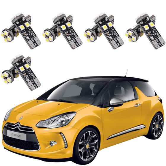 Imagem de Kit Lâmpada Led T10/Pingo Citroen DS3 2012/2017 Canbus