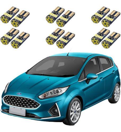 Imagem de Kit Lâmpada Led T10/Pingo Ford New Fiesta 2011/2019 Canbus