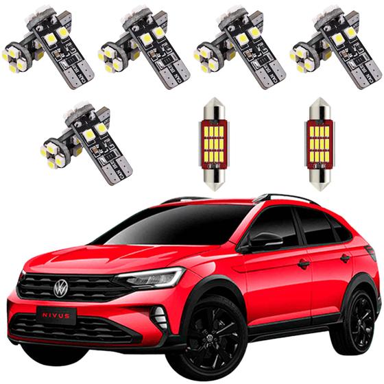 Kit Lâmpada Led T10/Torpedo VW Nivus 2020/2022 Canbus Menor preço em Kit Lâmpada Led T10/Torpedo VW Nivus 2020/2022 Canbus