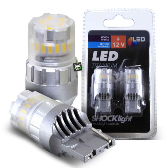 Imagem de Kit Lâmpada Led Titanium 2 Polos T20 12V Branco Luz Ré Teto