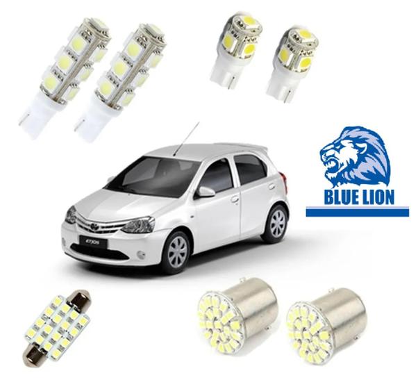 Imagem de Kit Lâmpada Led Toyota Etios Luz Super Branca Tipo Xenon