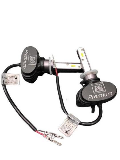 Imagem de Kit Lampada Led Ultra Led R8 Premium H27 6000k 4000 Lumens