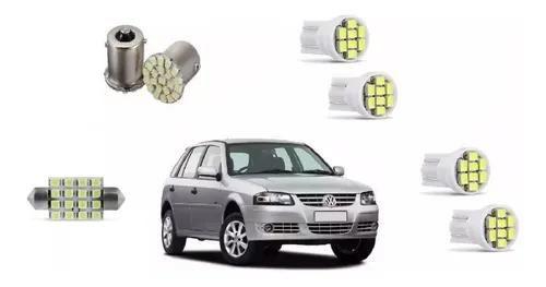 Imagem de Kit Lampada Leds Vw Gol G4 Teto Placa Ré Farolete/pingo