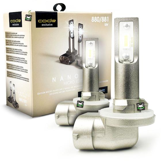 Imagem de Kit Lâmpada Nano Led Micro Edition 3000Lm 6000K H7 H3 H1...
