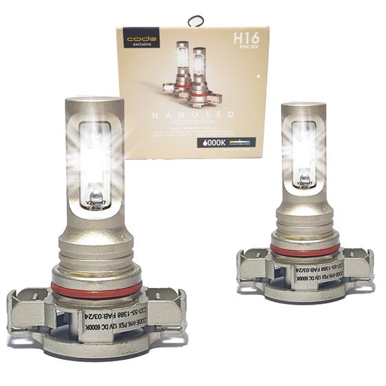 Imagem de Kit Lampada Nano Led Micro Edition com Tecnologia Chip CSP Flip  12v 3000LM 6000k Encaixe H16