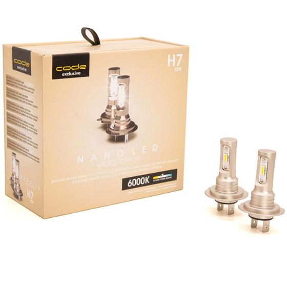 Imagem de Kit Lampada Nano Led Micro Edition com Tecnologia Chip CSP Flip  12v 3000LM 6000k Encaixe H7 