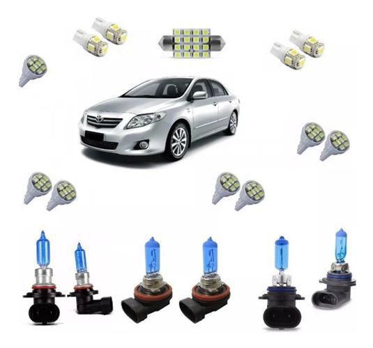 Imagem de Kit Lampada Super Branca E Led'S Toyota Corolla 2009 / 2013