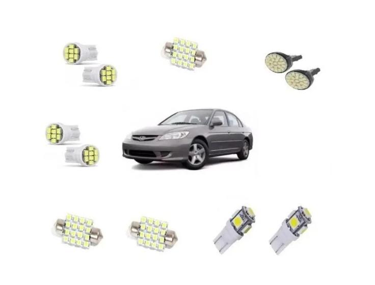 Imagem de Kit Lâmpada Super Branca Led Honda Civic 2004 2005 2006