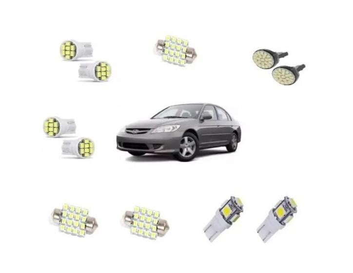 Imagem de Kit Lâmpada Super Branca Led Honda Civic 2004 2005 2006