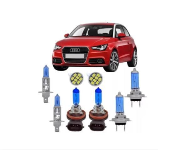 Imagem de Kit Lâmpada Super Branca+ Led Pingo Audi A1 2010-2013 Farol