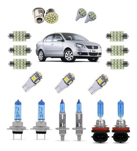 Imagem de Kit Lampada Super Branca + Led Polo Farol E Milha 2007/2014