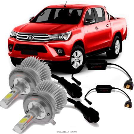 Imagem de Kit Lâmpada Super Led 3D HB3 6000k Para Farol Alto Toyota Hilux 2009 A 2016