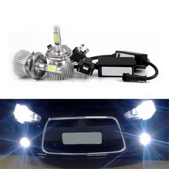 Imagem de Kit Lâmpada Super LED Headlight H3 6000K 12V e 24V 32W 2200LM Efeito Xenon