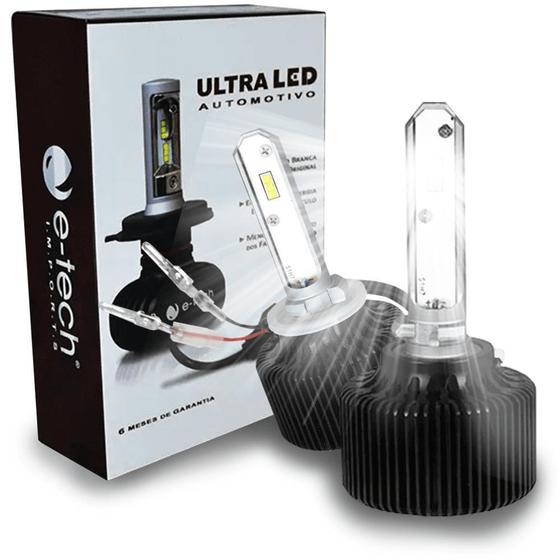 Imagem de Kit Lampada Ultra Led E-tech Encaixe H27 8000k 3200 Lumens