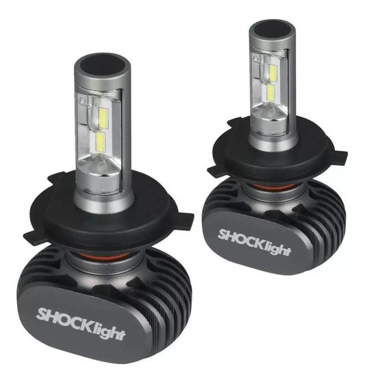 Imagem de Kit Lâmpada Ultra Led Titanium Shocklight H4 5000 Lumens