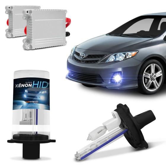 Kit Lâmpada Xênon Farol Milha Toyota Corolla 12 a 14 H11 8000K 12v 35W Reator Função Anti Flicker Menor preço em Kit Lâmpada Xênon Farol Milha Toyota Corolla 12 a 14 H11 8000K 12v 35W Reator Função Anti Flicker
