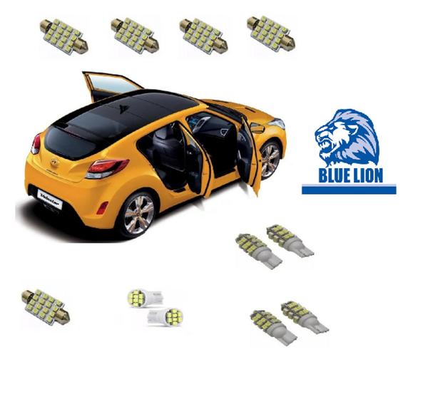 Imagem de Kit Lâmpadas De Led Hyundai Veloster 2011 A 2013 Super Branca