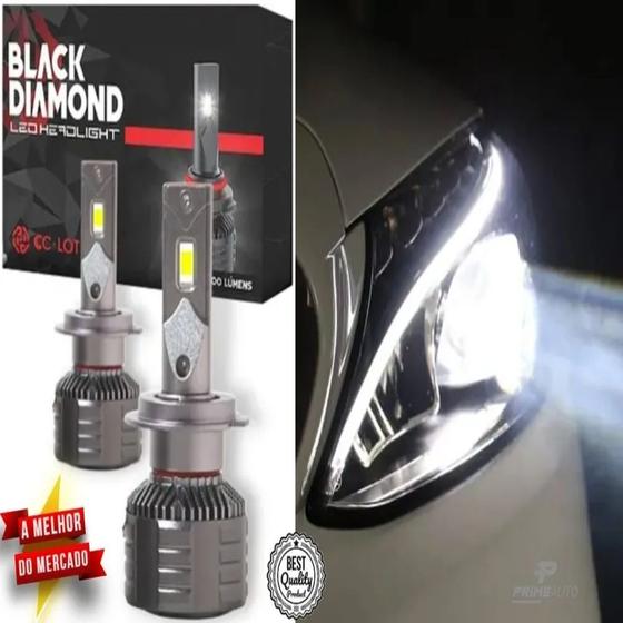 Imagem de Kit Lâmpadas Farol Led CSP Ultraled Cc-lot Black Diamond com Canceller 9000l R8