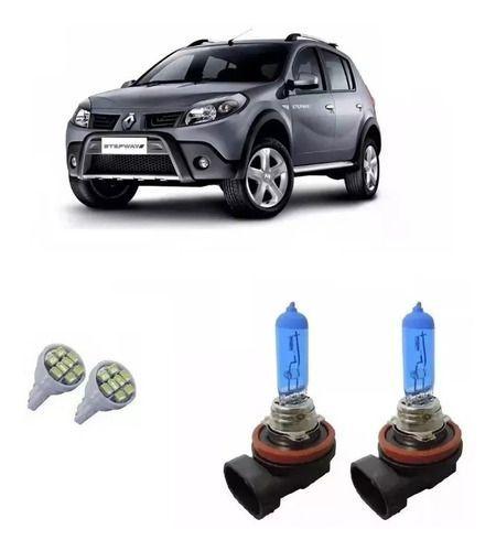 Imagem de Kit Lampadas Farol Milha + Led Sandero Stepway 2011/2014