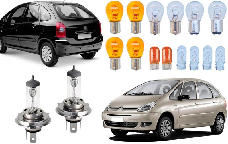 Imagem de Kit lampadas halgenas farol lanterna + giro xsara picasso