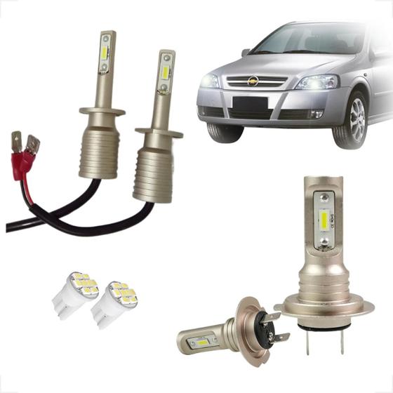 Imagem de Kit Lâmpadas Led Code Nano Micro 8000k Farol Alto Baixo Astra 2003 2004 2005 2006 2007 2008 até 2012