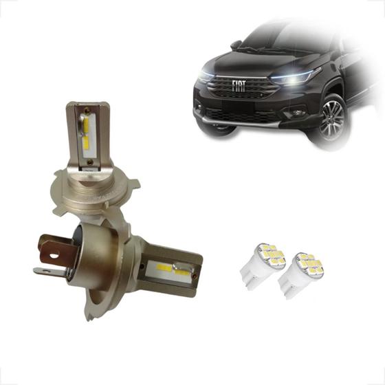 Imagem de Kit Lâmpadas Led Code Nano Micro 8000k Farol Alto Baixo Nova Strada 2021 2022 2023 2024