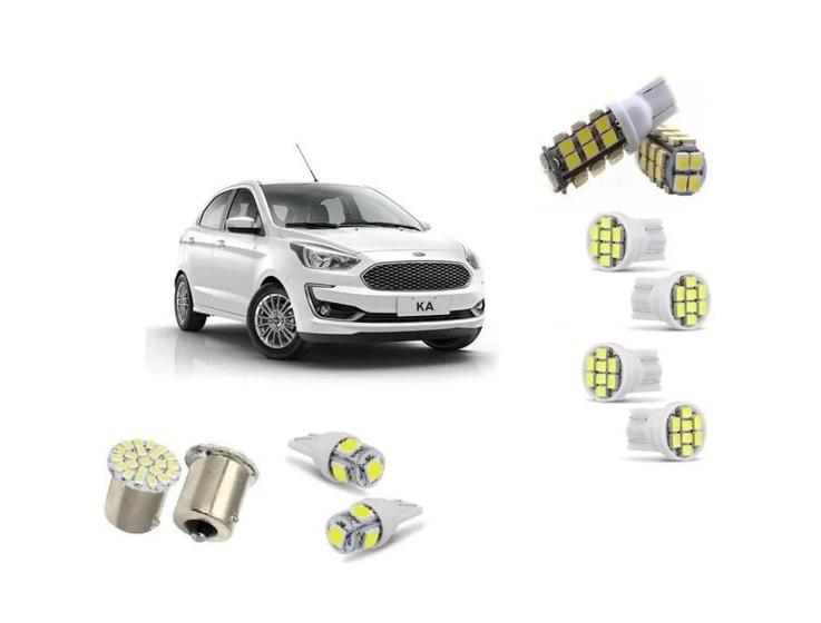 Imagem de Kit Lâmpadas Led Ford Ka 2014 A 2020 Super Branca