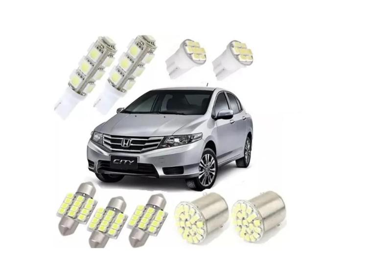 Imagem de Kit Lampadas Led Honda Fit City Civic 2009 2010 2011 2012