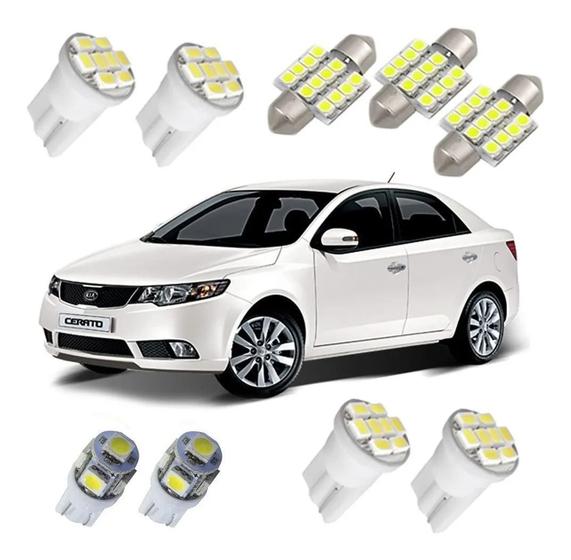 Imagem de Kit Lâmpadas Led Kia Cerato Luz Placa Teto Ré Farolete