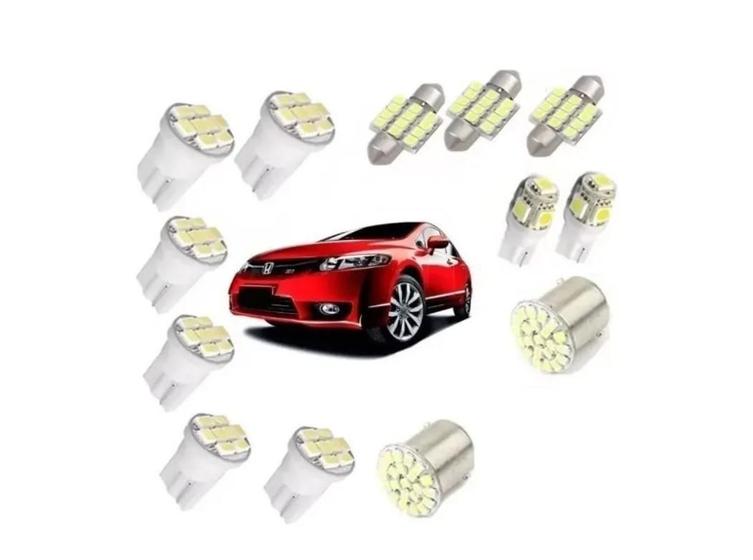 Imagem de Kit Lâmpadas Led Super Branca Honda New Civic 2007 A 2011