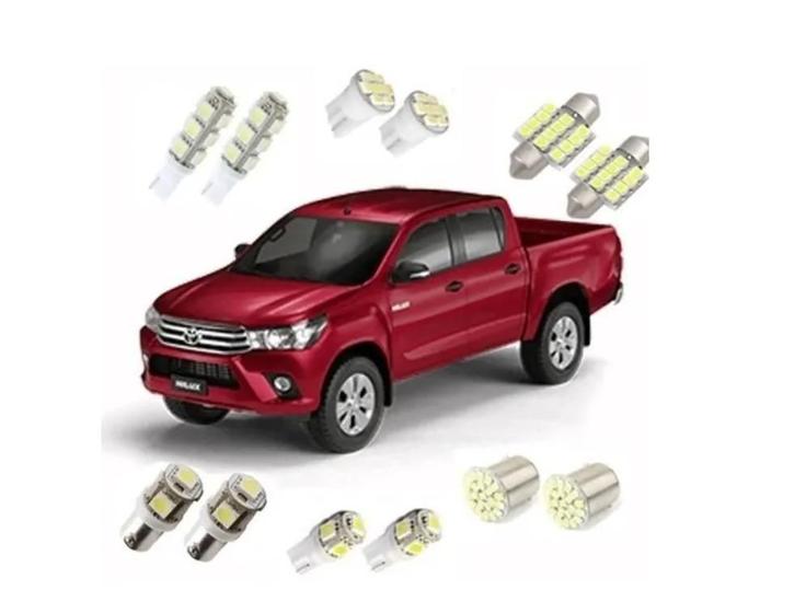 Imagem de Kit Lâmpadas Led Sw4 E Hilux 2005 Até 2015 Tipo Xenon