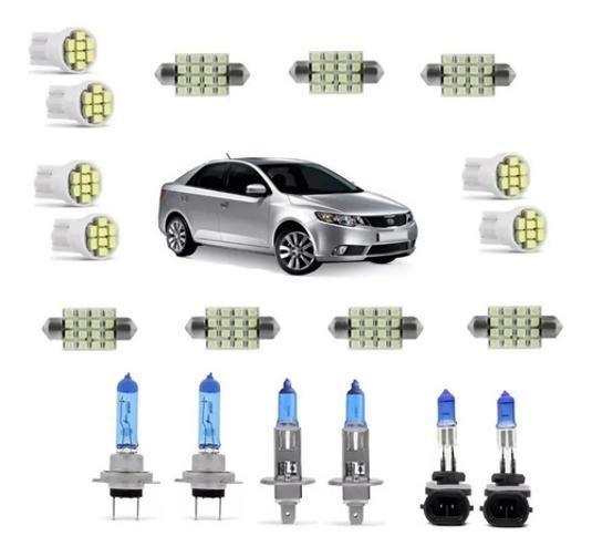 Imagem de Kit Lampadas Leds + Super Branca Farol/Milha Kia Cerato