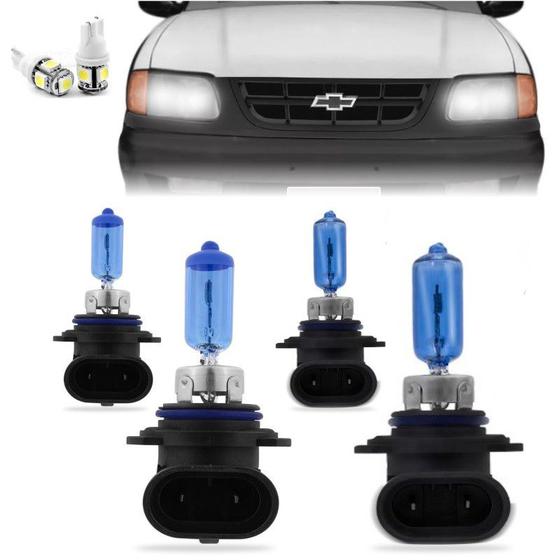 Kit Lampadas S10 Blazer 95 96 97 98 99 2000 Super Brancas Farol Hb4 Hb3 Menor preço em Kit Lampadas S10 Blazer 95 96 97 98 99 2000 Super Brancas Farol Hb4 Hb3