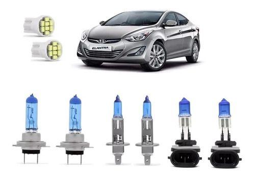 Imagem de Kit Lâmpadas Super Branca Farol + T10 Elantra 2011 2012 2013