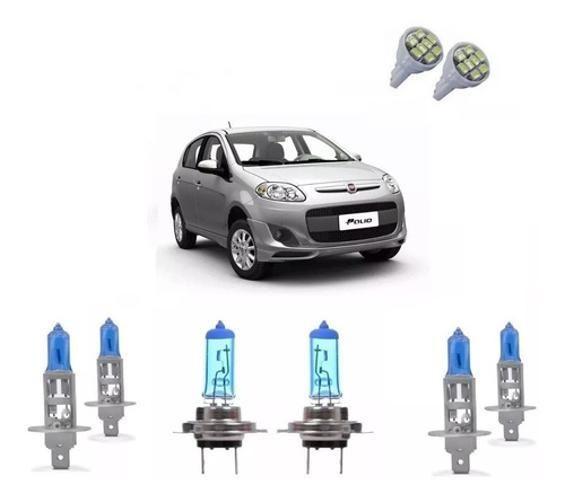 Imagem de Kit Lâmpadas Super Brancas + Leds Fiat Palio G5 2012 Á 2016