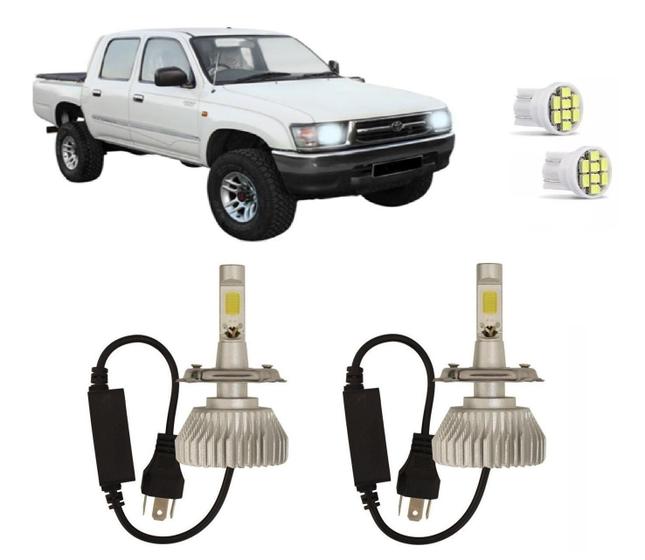 Imagem de Kit Lâmpadas Super Led Farol Alto Baixo Hilux 1993 À 2001