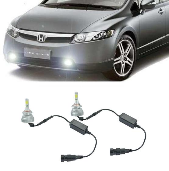 Imagem de Kit Lâmpadas Super Led Farol De Milha New Civic 2007 À 2011