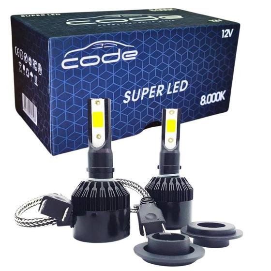 Imagem de Kit lampadas super led h7 code 8000k