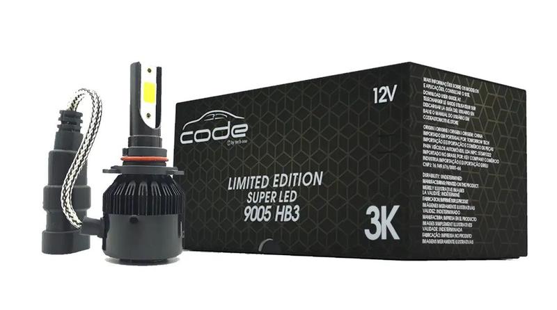 Kit lampadas super led hb3 9005 code 8000k Menor preço em Kit lampadas super led hb3 9005 code 8000k