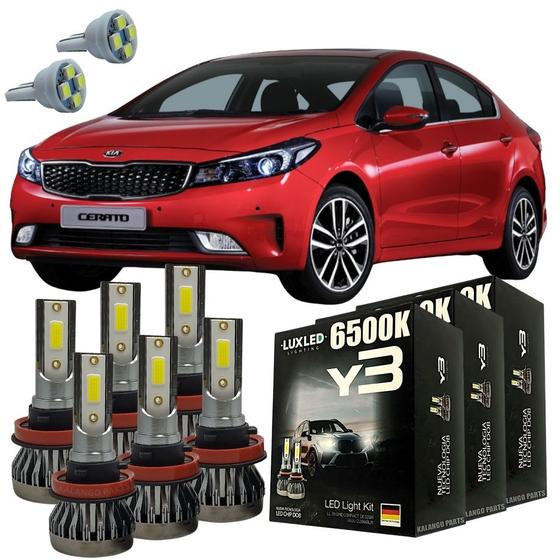 Imagem de Kit Lâmpadas Super Led Y3 Kia Cerato 2014/2016 + T10