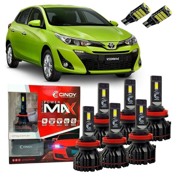 Imagem de Kit Lâmpadas Ultra Led Power Max Toyota Yaris 10000 Lúmens