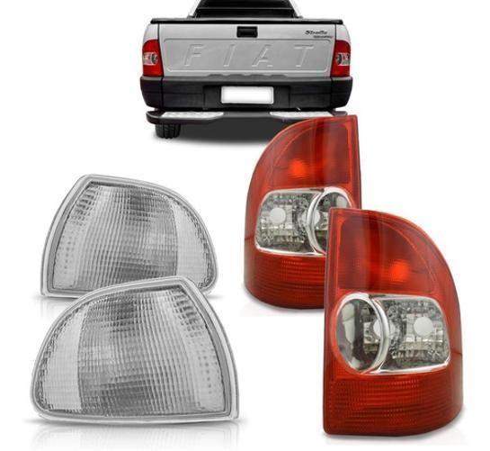 Imagem de Kit Lanterna Strada 2001 2002 2003 2004 Com Pisca Cristal