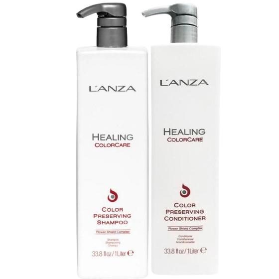 Imagem de Kit LAnza Healing ColorCare Shampoo 1L e Condicionador 1L