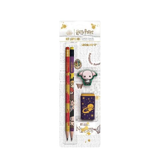Imagem de Kit Lápis HB Harry Potter (2 Lápis HB, 1 Borracha e 1 Apontador)
